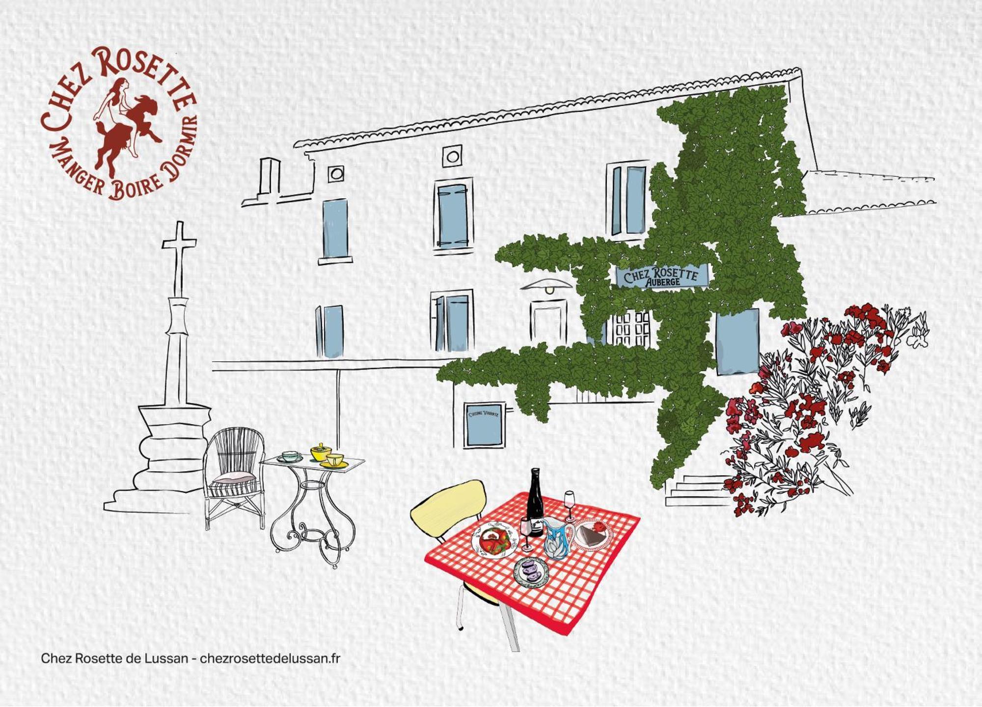 Hotel Chez Rosette De Lussan Exterior foto